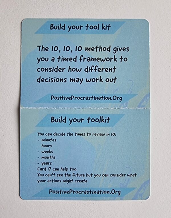 Positive Procrastination