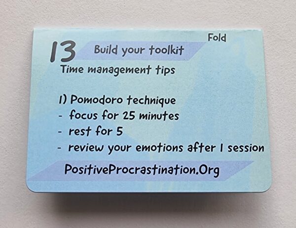 Positive Procrastination