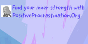 membership banner Positive Procrastination
