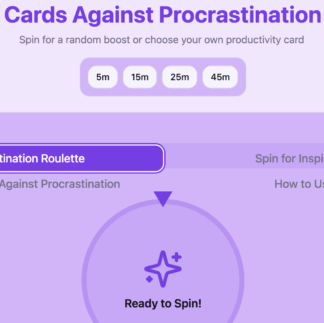 Cards Against Procrastination THE APP!